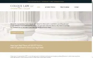 Colque Law, LLC website
