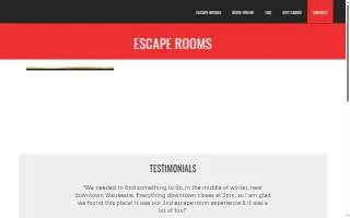 Escape Waukesha (Escape Rooms) website