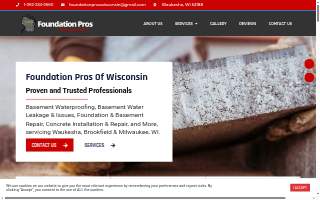 Foundation Pros of Wisconsin LLC website