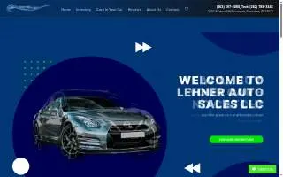 Lehner Auto Sales website