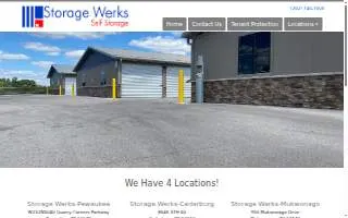 Storage Werks Pewaukee website