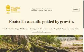 Yellow Root Counseling website