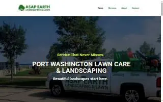 Asap Earth Landscaping & Lawn Care website