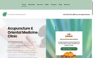 Fresh Hope Healing Center website