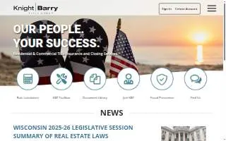 Knight Barry Title of Portage website
