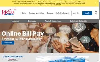 WCCU Credit Union website
