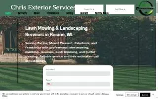 Chris Exterior Services of Racine website