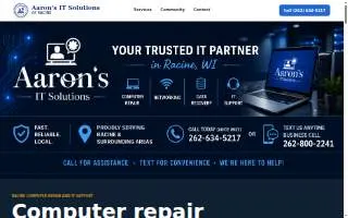 Computer Repair and Services of Racine website