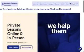Bluebook Education website