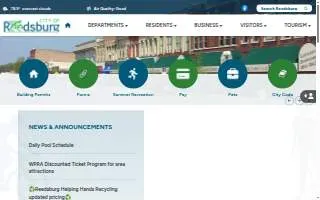 Reedsburg Public Library website