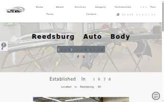 Reedsburg Auto Body website