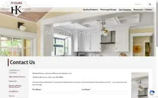 Holiday Kitchens website