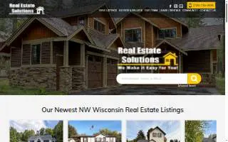 Real Estate Solutions of Rice Lake website