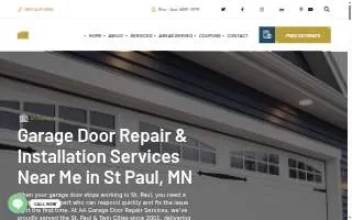 AA Garage Door LLC of River Falls website
