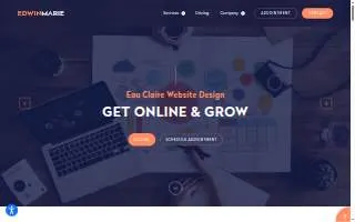 Edwin Marie Web Design website