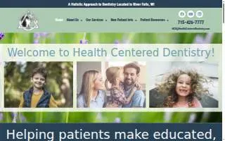 Health Centered Dentistry of River Falls website