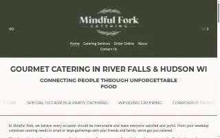 Mindful Fork Catering website