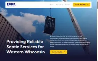 Raska Sewer Service website