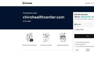 Chiro-Health Care Center website