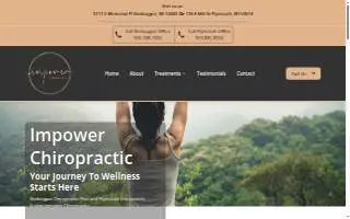 Impower Chiropractic website