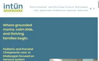 intun ChiroCare website