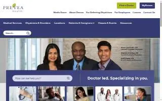 Prevea Behavioral Care website