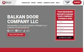 Balkan Door Company LLC of South Milwaukee website