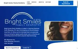 Bright Smiles Family Dentistry of South Milwaukee website