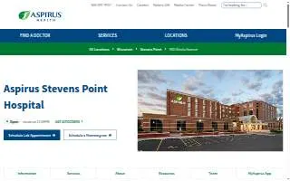 Aspirus Stevens Point Hospital website