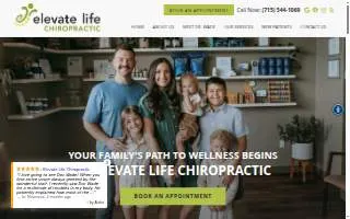 Elevate Life Chiropractic website