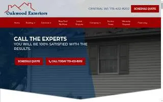 Oakwood Exteriors LLC website