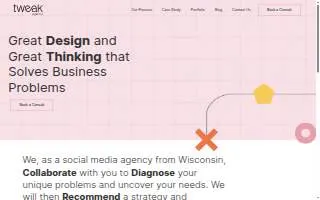 Tweak Agency website