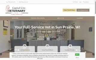 Capital City Vet Clinic website
