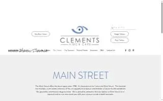 Clements Vision Care website