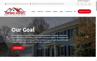 Rodriguez Exteriors, LLC website