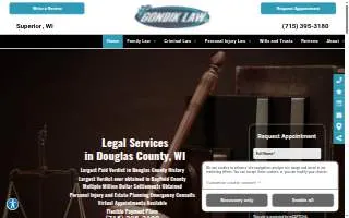 Gondik Law S.C. website