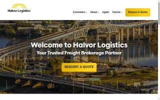 Halvor Logistics website