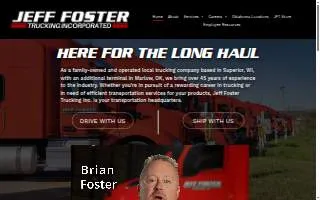 Jeff Foster Trucking Inc website