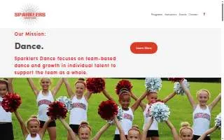 Sparklers Dance Teams website