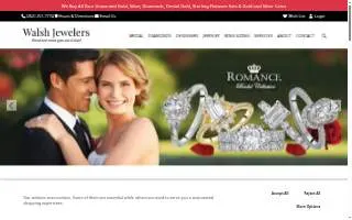 Walsh Jewelers of Sussex website