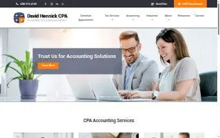 David Hennick CPA, S.C. website