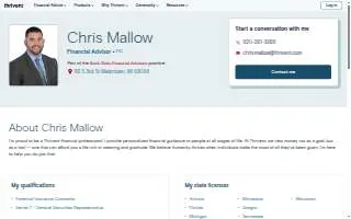 Chris Mallow - Thrivent website