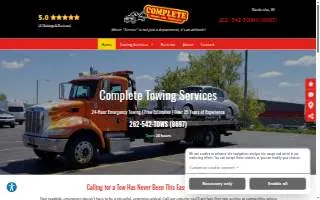 Complete Towing and Recovery website