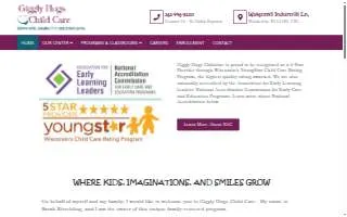 Giggly Hugs Child Care Inc website