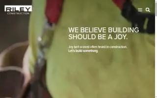 Riley Construction website