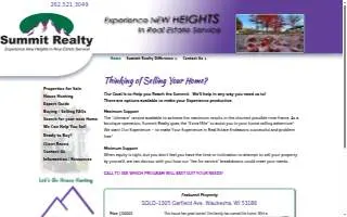 Summit Realty of Waukesha website