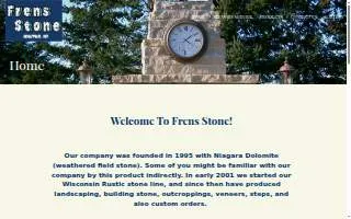 Frens Stone website