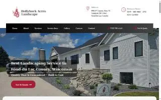 Hollyhock Acres Landscape website