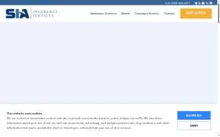 SIA Insurance Services website