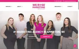 We Rose Marketing of Waupun website